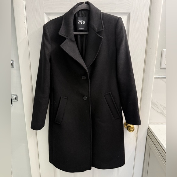 Zara Single Breast Pea Coat - Picture 1 of 5